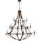 Quoizel Shire 15-Light Rustic Black Chandelier SHR5015RK - alternate 3